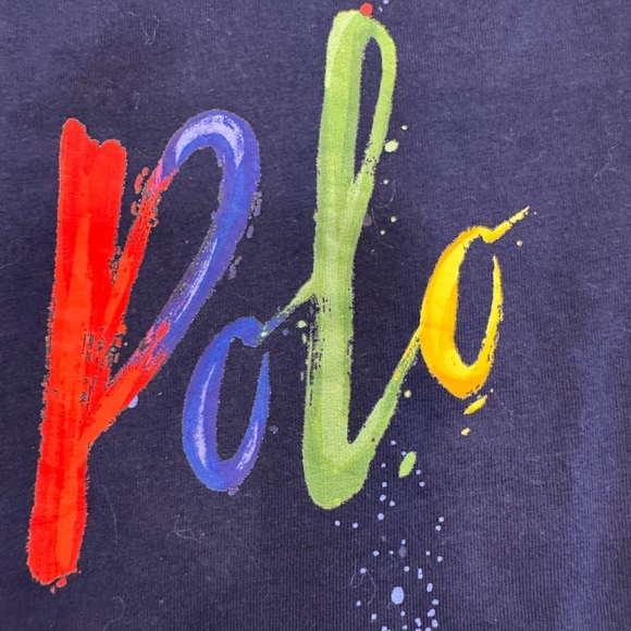 Ralph Lauren Lot Of 2 Toddler Tee Shirt & Sweatshirt Sz 18MOs - Picture 2 of 13